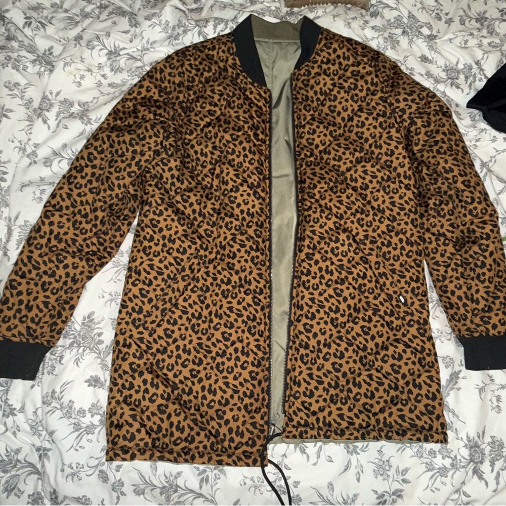 Vans Reversible Green/Leopard Print Women’s Jacket